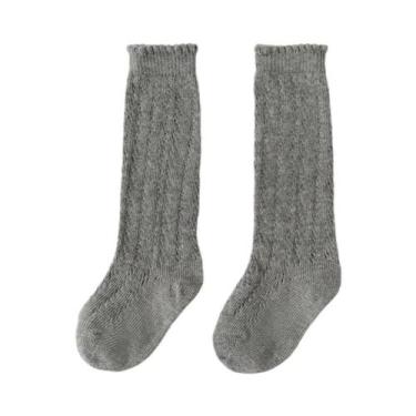 Imagem de Meias Altas De Malha Respirável Para Crianças, Meias Longas De Algodão