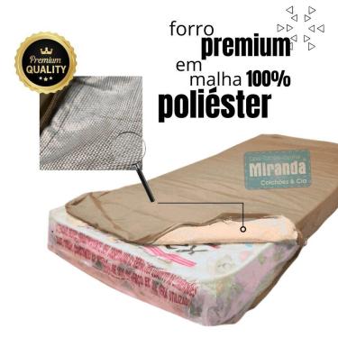 Imagem de Capa Colchão Solteiro Impermeável Hospitalar Com Zíper - Bege 78x188x20cm