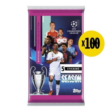 Imagem de Kit 100 Envelopes UEFA Champions League 2023/24 - 500 Figurinhas-Unissex