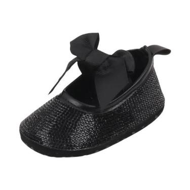 Imagem de Tênis Brilhante Com Laço De Diamante Para Meninas Pequenas, Sapatos Bo