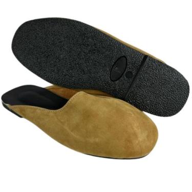 Imagem de Alpargata Chinelo Unissex Vouollo Nobuck Castor Ref.012, Marrom, 40