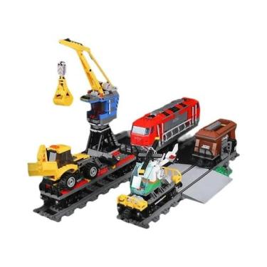 Imagem de Trem De Carga Com Controle Remoto Para Meninos, Blocos De Montar, Pres