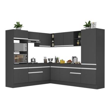 Imagem de Armário De Cozinha Completa De Canto Multimóveis Branco