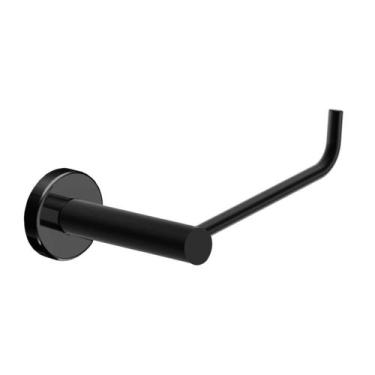 Imagem de Porta Papel Higiênico Suporte Papeleira Preto Fosco Atenas - Grego Met