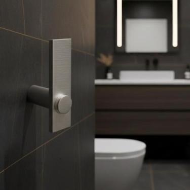 Imagem de Cabide De Banheiro Aço Inox Escovado Patmos - Grego Metal