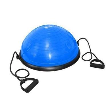 Imagem de Meia Bola Bosu Antiestouro Com Alças Cor Azul - ODIN FIT