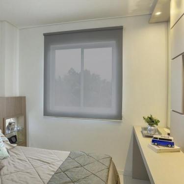 Imagem de Persiana Rolo (2,50Larg. x 2,25Alt.) Tela Solar Screen Preto - Vogafle