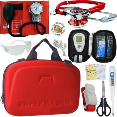 Imagem de Kit Enfermagem Estagio Super Luxo Completo Promoção Especial Pa Med, V