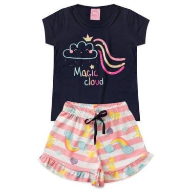 Imagem de Conjunto Infantil Verão Menina Marinho - marino