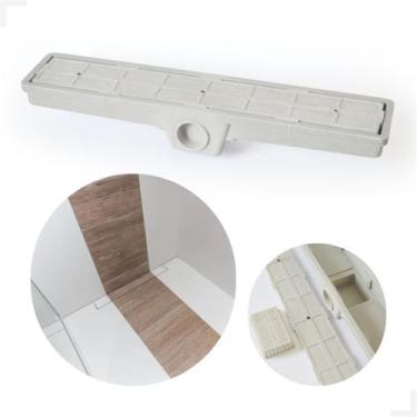 Imagem de Ralo Linear Oculto 10x50cm - Ideal para Áreas Internas e Externas - Lo