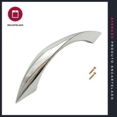 Imagem de Puxador P&J Elegance Cromado 128mm com 1 Unidade - Código 746770 - P&J