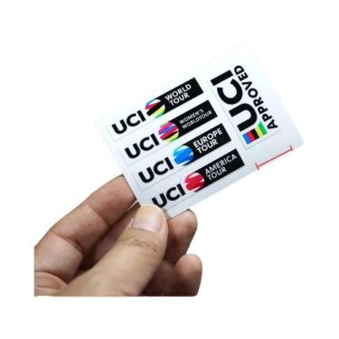 Imagem de Adesivos Decorativos Para Entusiastas De Ciclismo UCI, 5 Peças, Sem Co