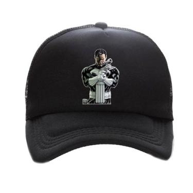 Imagem de Boné de beisebol Punishers Anime Snapback Hip Hop Preto - Yiweisai