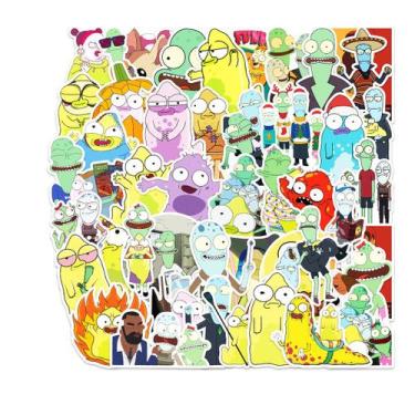 Imagem de Adesivos Aliens And Refugees Anime Cartoon 50 unidades de PVC - yiweis