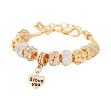 Imagem de Pulseira Feminina Da Moda Com Elemento Panjiadorado Para Encontros, Vi