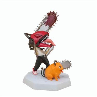 Imagem de Boneco de anime, modelo colecionável, motosserras, jeans masculinos - 