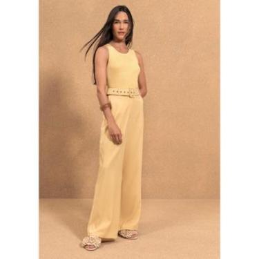 Imagem de Blusa Regata Básica Com Gola Redonda Em Malha Tricô-Feminino