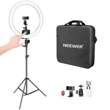 Imagem de LED Ring Light Neewer Advanced de 16 polegadas com suporte 3200-5600K