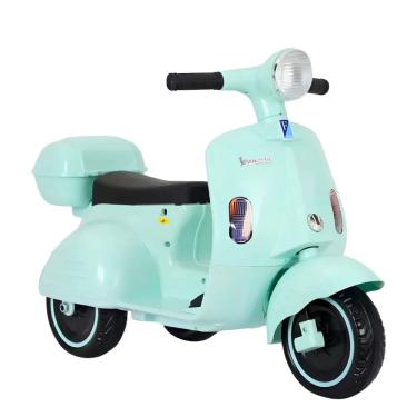 Imagem de Moto Elétrica Infantil 6V Scooter Com Bateria Recarregável, Luz, Som, Velocidade 3 km/h e Suporta até 30kg