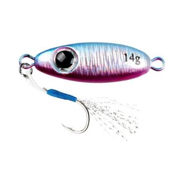 Imagem de Isca isca de fundição longa laser pequenas pedrasjig 5.5g- 21gsea pesc