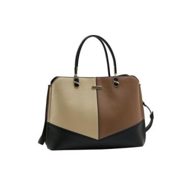 Imagem de Bolsa Grande Patchwork Classico - Alça de Mão - Chenson 3485676 - Pret