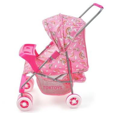 Imagem de Carrinho de bonecas milano reborn alive com bandeja oliveira - Toktoys