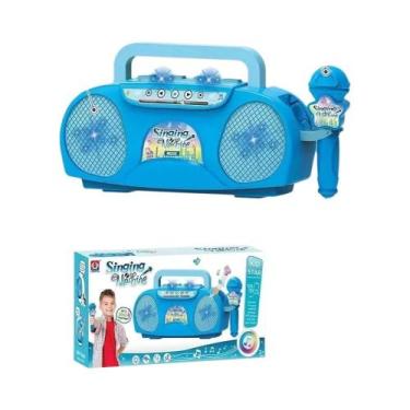 Imagem de Máquina De Karaoke Portátil Para Crianças Com Microfone E Caixa De Som