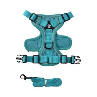Imagem de Coleira Peitoral Refletiva Ajustável Para Cães E Gatos De Pequeno E Mé