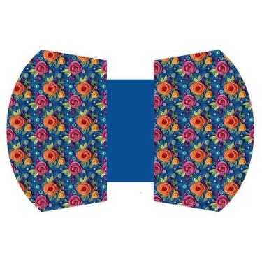 Imagem de Sintético Doll Necessarie Flores Perola Jeans 3D - Ponto X Tecidos