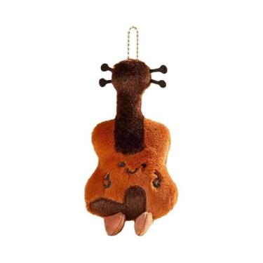 Imagem de Pingente De Mochila De Pelúcia De 15cm Da Série Instrumentos Musicais,