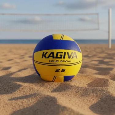Imagem de Kagiva Oficial 2.6 Superfície Quadras Cor Amarelo E Azul