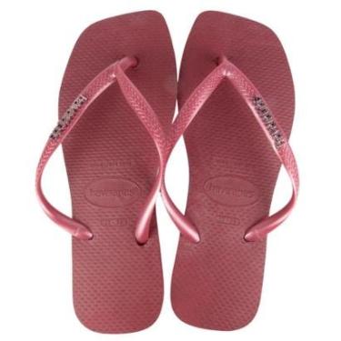 Imagem de CHINELO HAVAIANAS SLIM SQUARE LOGO METALLIC 4148257-Unissex