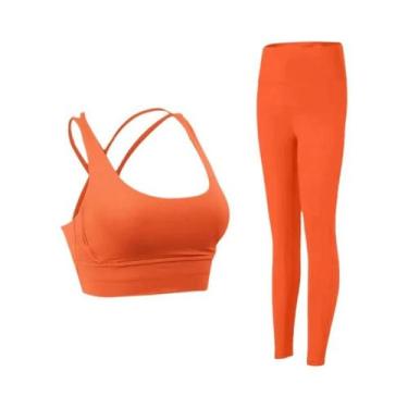 Imagem de Conjunto De Roupas De Yoga Femininas Em 2 Peças Para Fitness, Pilates 