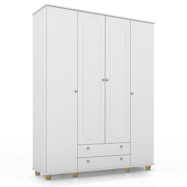 Imagem de Guarda Roupa Infantil Enfance 4 Portas e 2 Gavetas - PR Baby