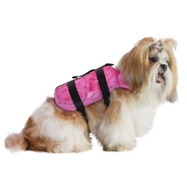 Imagem de Colete Salva-Vidas Para Cães Pequeno Porte Ajustável Aquático Praia Pi