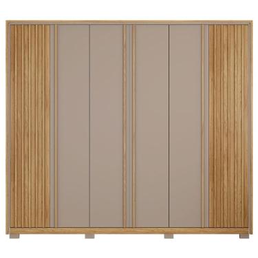 Imagem de Guarda Roupa Casal Grande 6 Portas 6 Gavetas Marrom Apollo