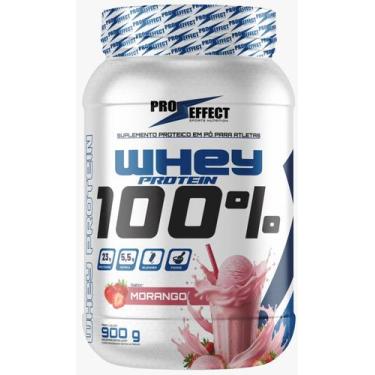 Imagem de Whey Protein 100% 900g Pote - Pro Effect -, Morango