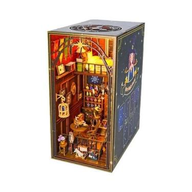 Imagem de Mini Casa De Bonecas Em Miniatura: Kit DIY Quebra-Cabeça 3D Com Estant