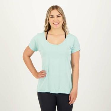 Imagem de Camiseta Selene  Básica Feminina Azul Claro-Feminino