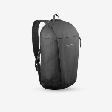 Imagem de Mochila Para Trilha Compacta 10l 39x21x15cm Quechua Arpenaz Preto Liso