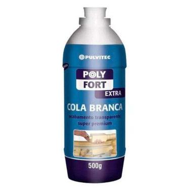 Imagem de Cola Branca PVA Polyfort Extra à Base de PVA 500G Transparente 1 Unidade Pulvitec