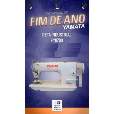 Imagem de Máquina De Costura Industrial Reta Yamata+Luminária Portafio, Bivolt