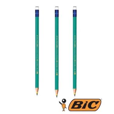 Imagem de Kit com 3 Lápis BIC Evolution HB Nº2 com Borracha Resistente