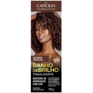 Imagem de Banho de brilho tonalizante castanho chocolate 100g - Capicilin