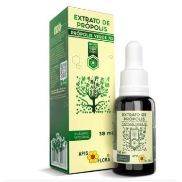 Imagem de Extrato De Propolis Verde 70 30ml Apisflora Lote 224700521 - Diversos