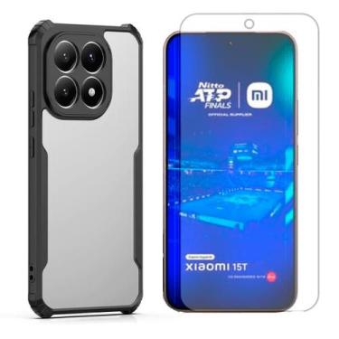 Imagem de Capa Airbag Anti Impacto Para Xiaomi 15T + Pelicula Hidrogel Cor:Preto
