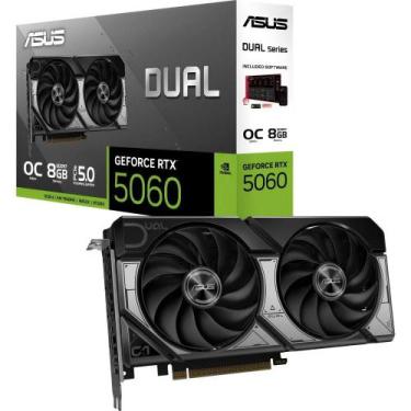 Imagem de Placa de Video Asus Geforce Rtx 5060 8GB Dual Oc Edition 2X - 90YV0N12