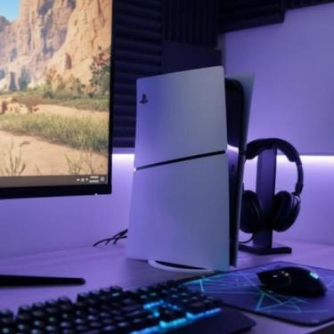 Imagem de Base Stand Vertical Compativel Playstation 5 Ps5 Disco Mesa - won