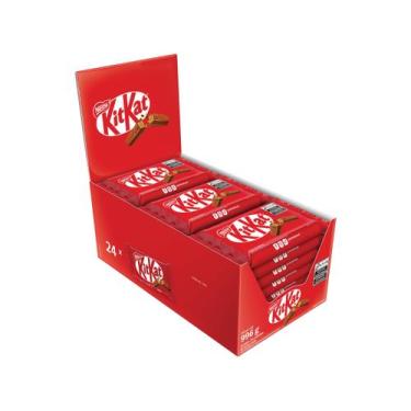 Imagem de Chocolate Kit Kat ao Leite 24 Unidades - Nestlé, 996g, Ao Leite