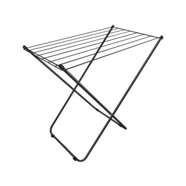 Imagem de Varal de Chão Slim Preto e Branco Sem Abas - Secalux, Preto